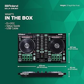 Amazon.com: Roland DJ-202 Compact DJ Controller | 2-Channel
